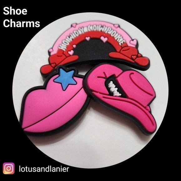 Shoe Charms Jewelry - Shoe Charms "Cowgirl"  Set of 3